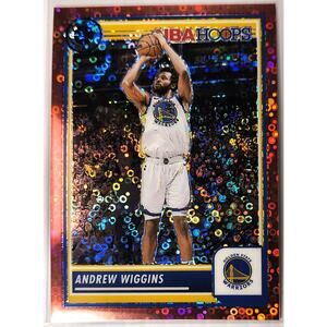 2023-24 NBA Hoops Premium Stock ANDREW WIGGINS #140 Red Disco Prizm 16/149